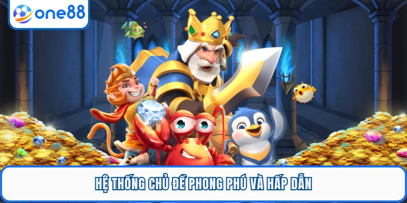 Hệ thống chủ đề phong phú và hấp dẫn