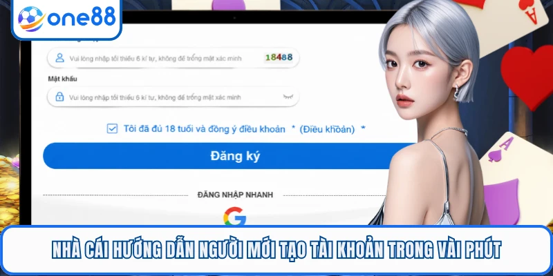 Nhà cái hướng dẫn người mới tạo tài khoản trong vài phút